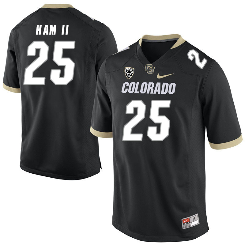 Men #25 Marvin Ham II Colorado Buffaloes College Football Jerseys Stitched Sale-Black - Click Image to Close